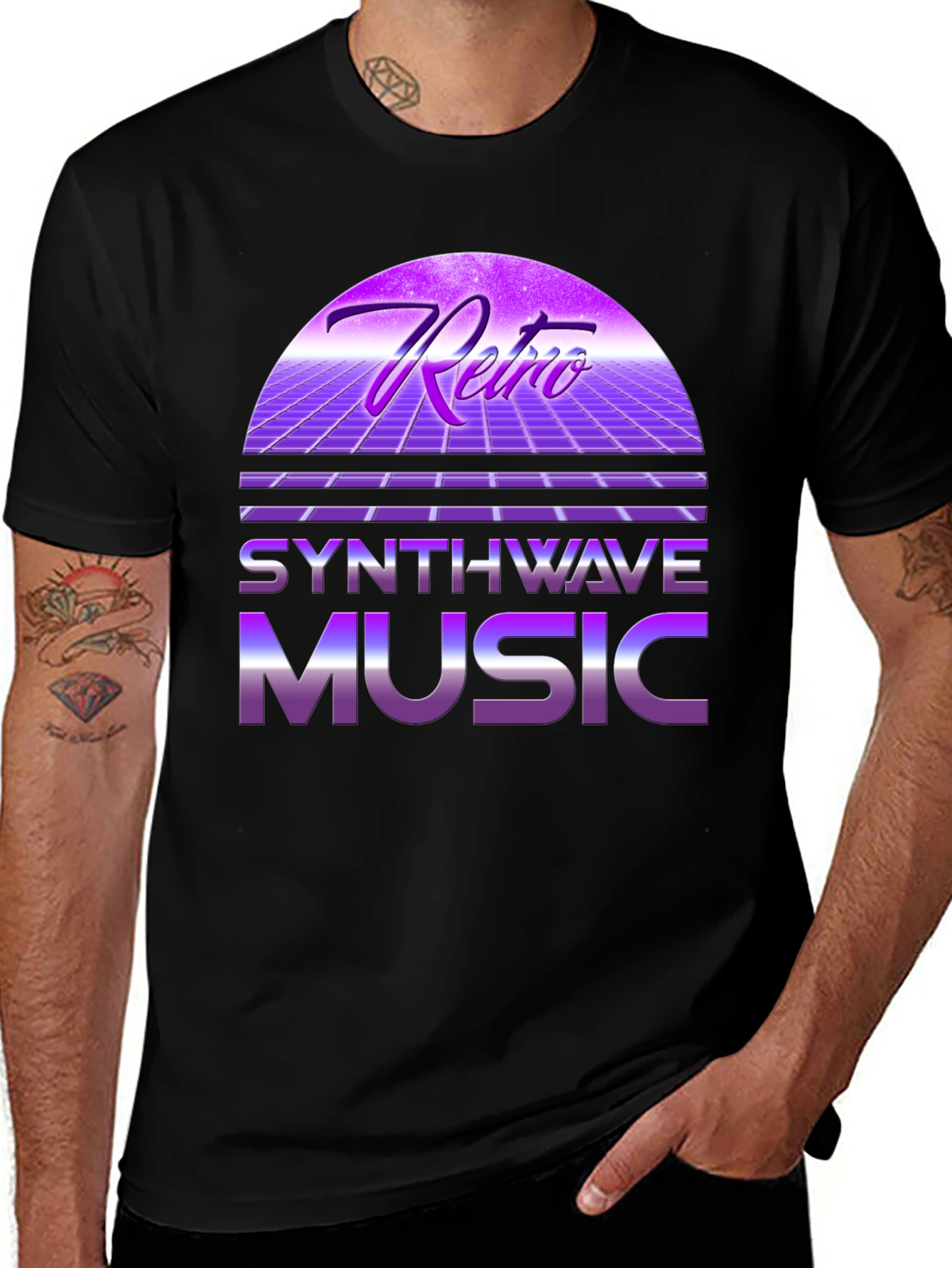 Retro Synthwave Music T-Shirt