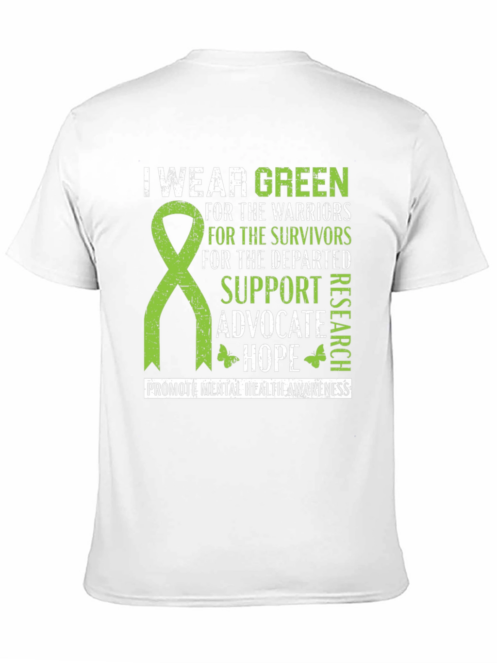 I Wear Green Mental Health Awareness T-Shirt