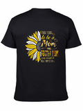 Tough Mom & Foster Mom Sunflower Graphic Tee