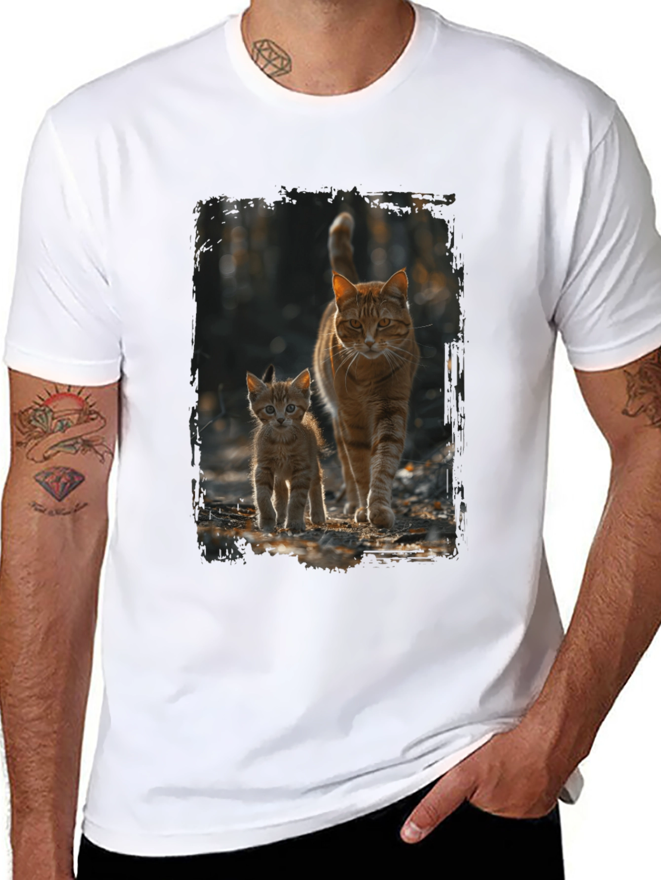 Cats & Kitten Graphic T-Shirt