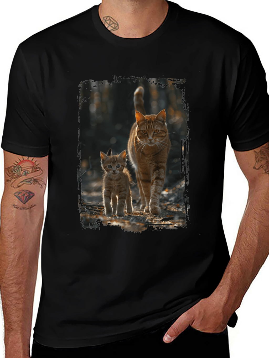 Cats & Kitten Graphic T-Shirt