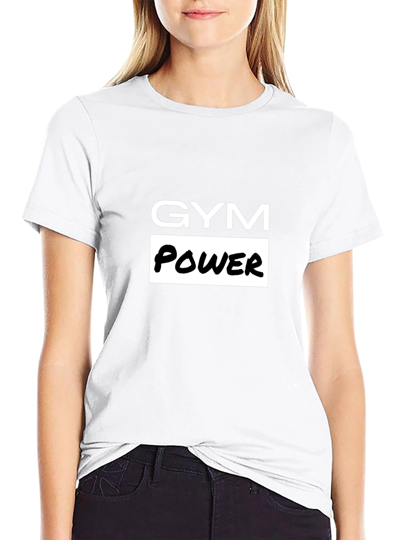 Gym Power Black T-Shirt - Workout Apparel