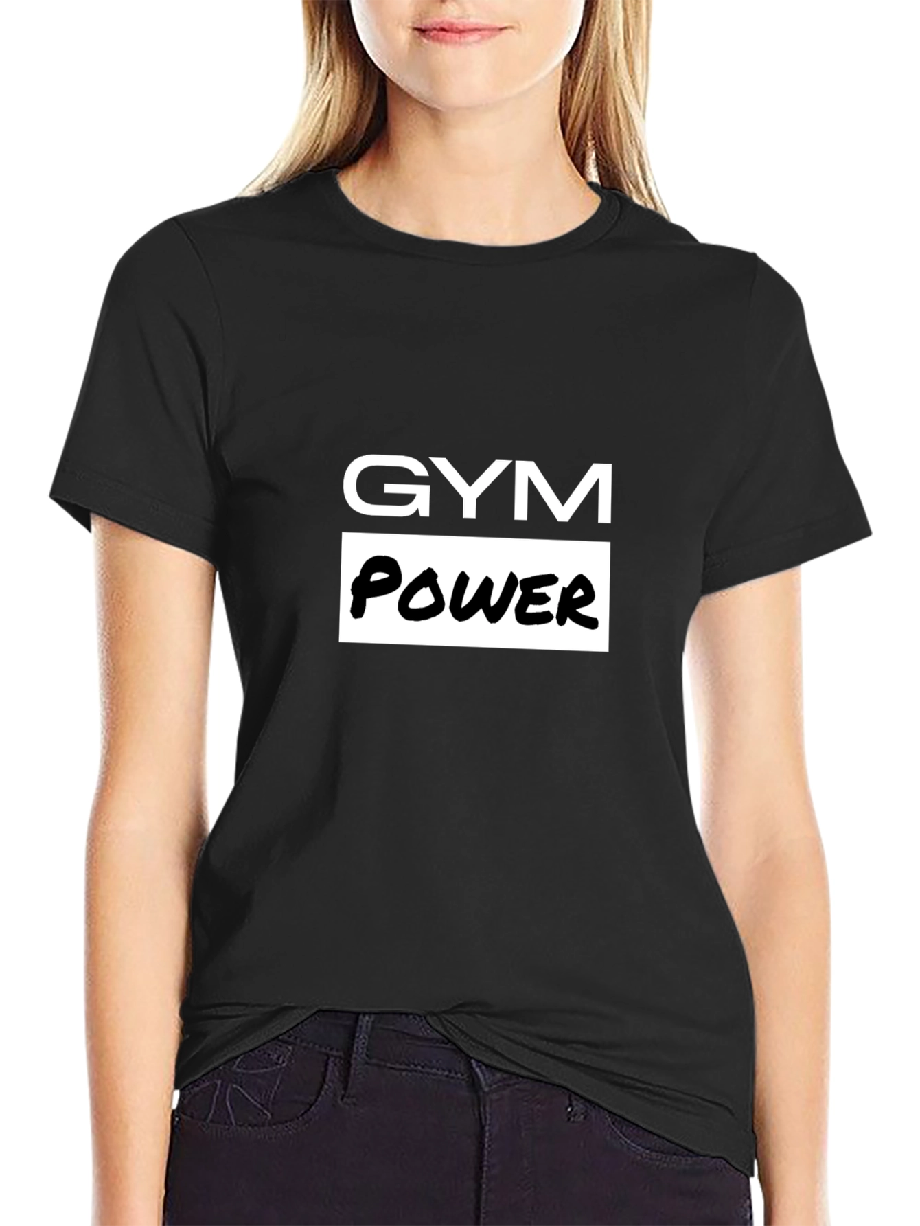 Gym Power Black T-Shirt - Workout Apparel