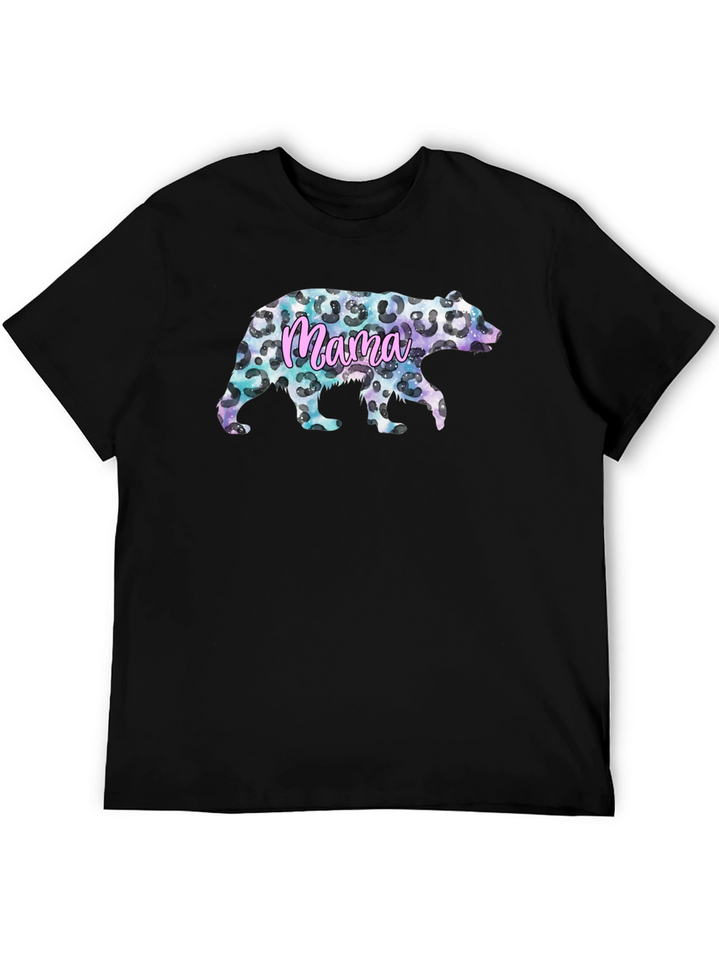 Mama Bear Leopard Print Graphic Tee