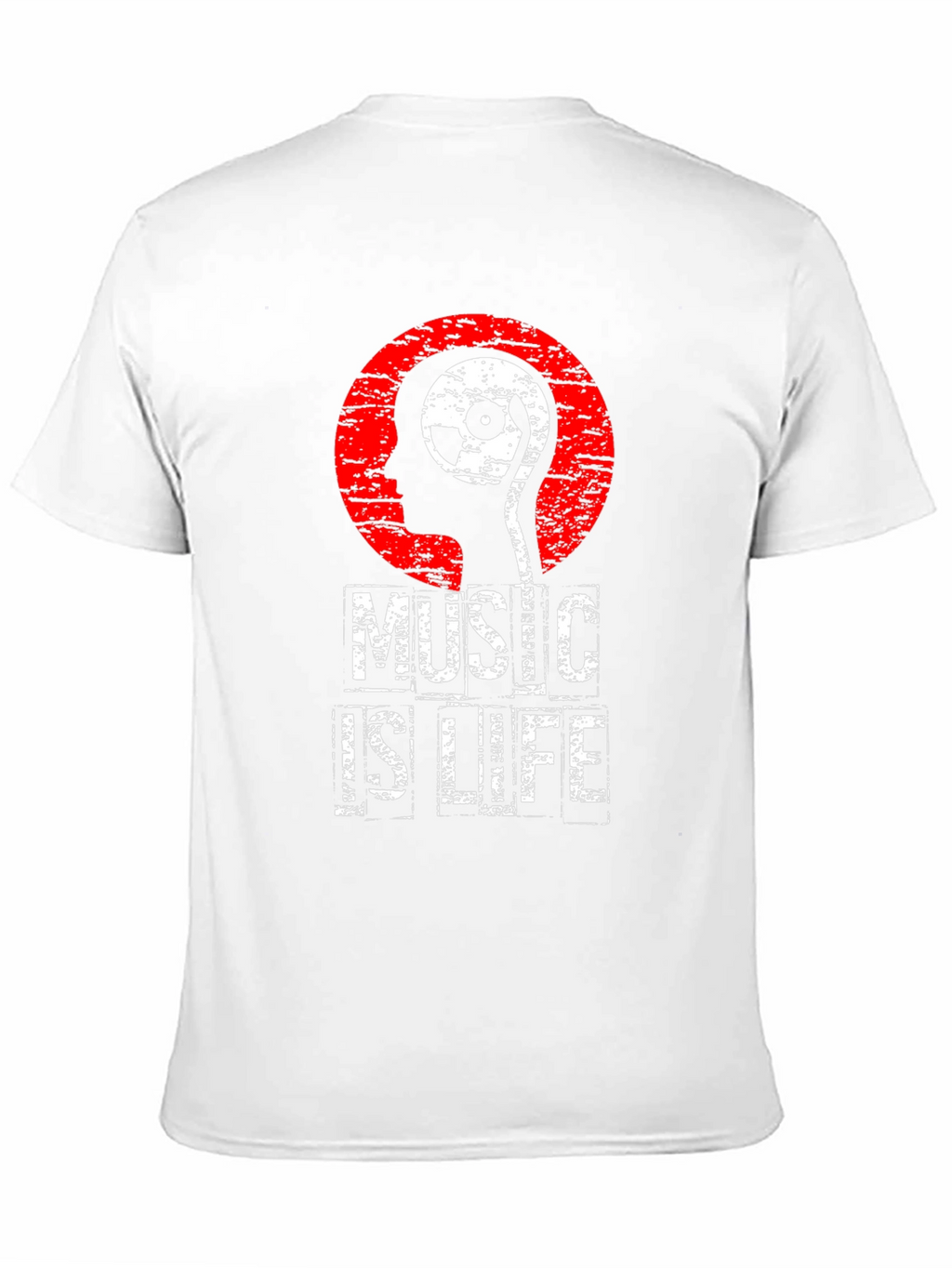 Music is Life Graphic Print T-Shirt