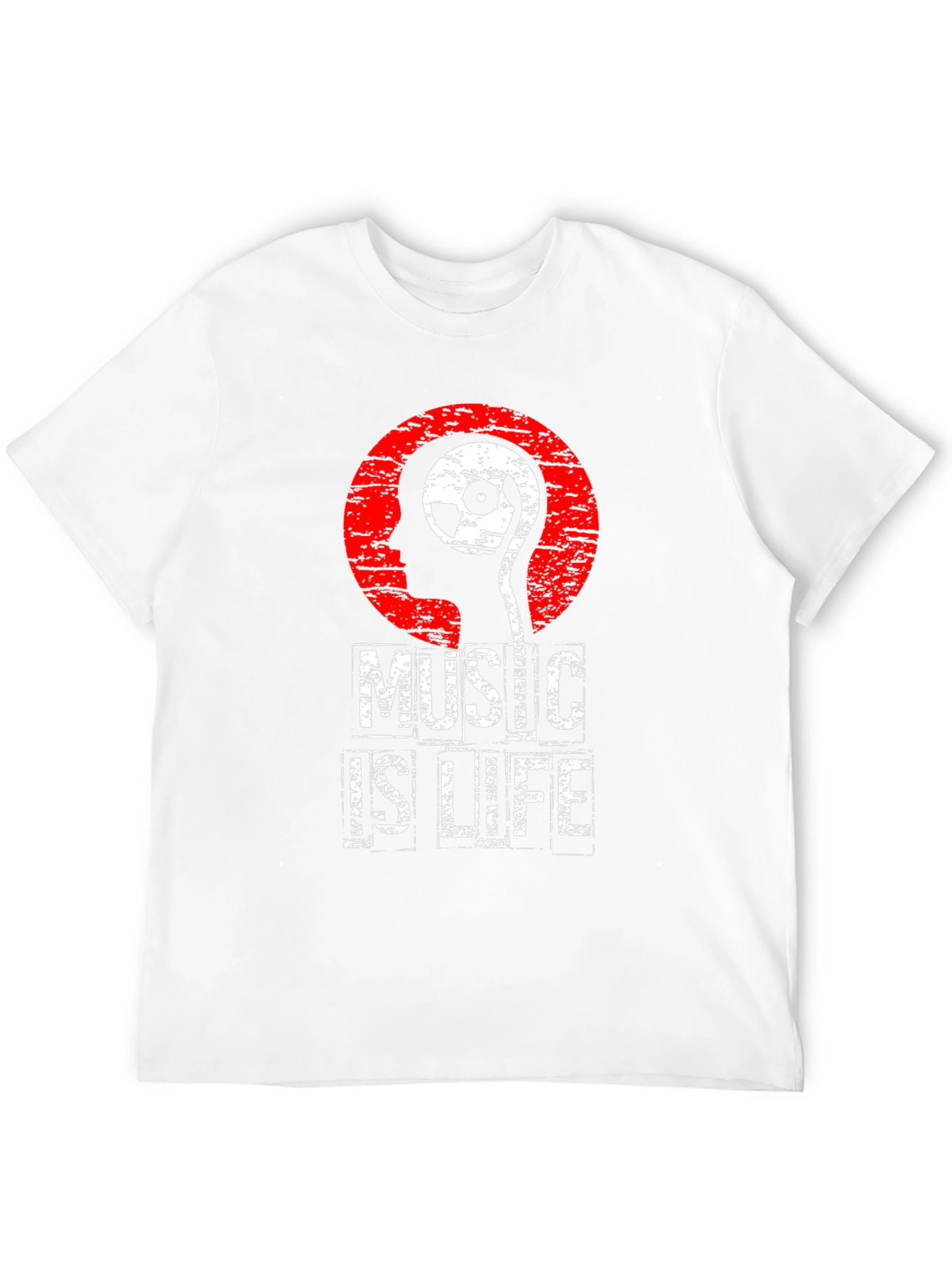 Music is Life Graphic Print T-Shirt