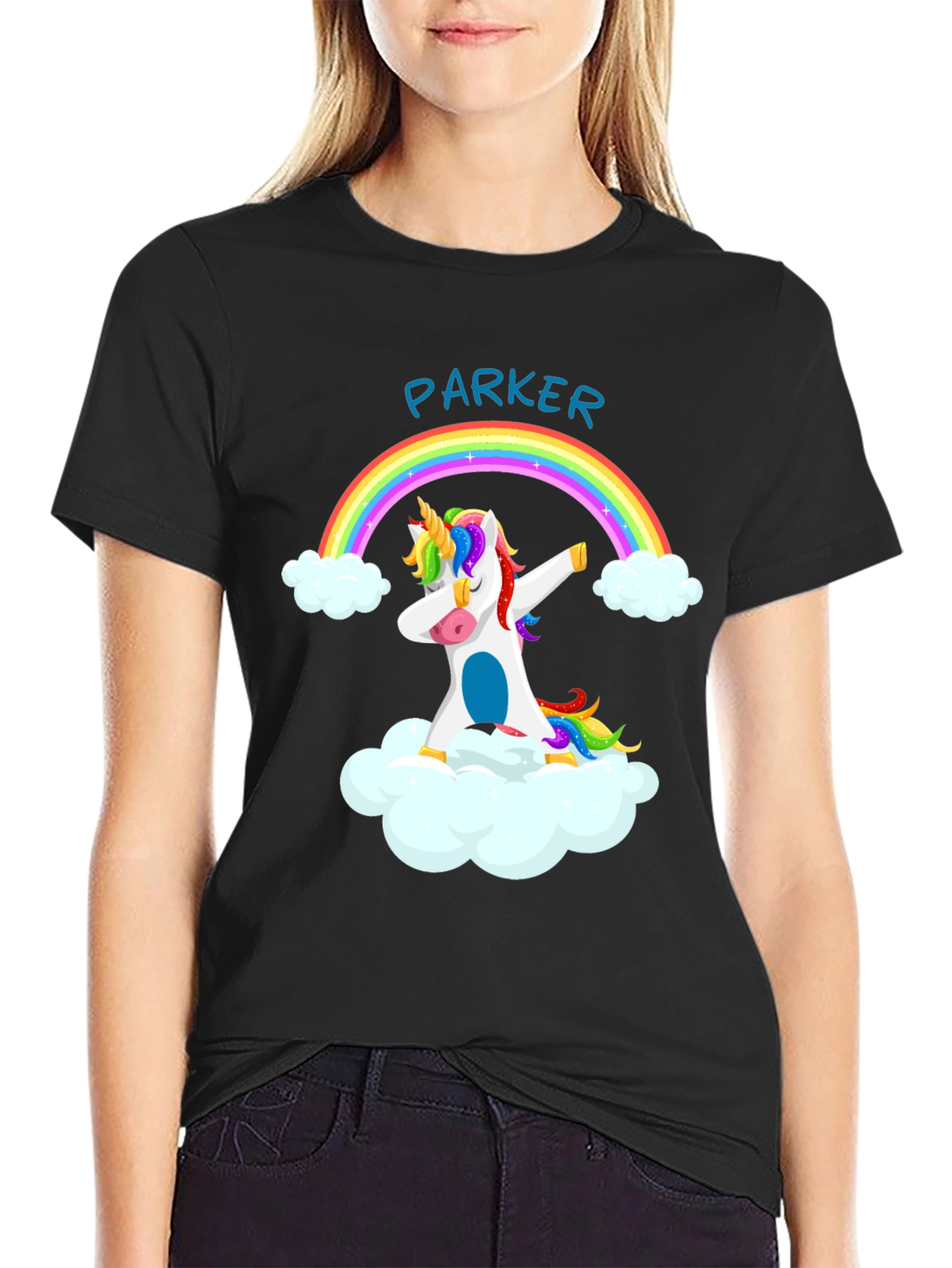 Unicorn Dab Rainbow T-Shirt - Personalized