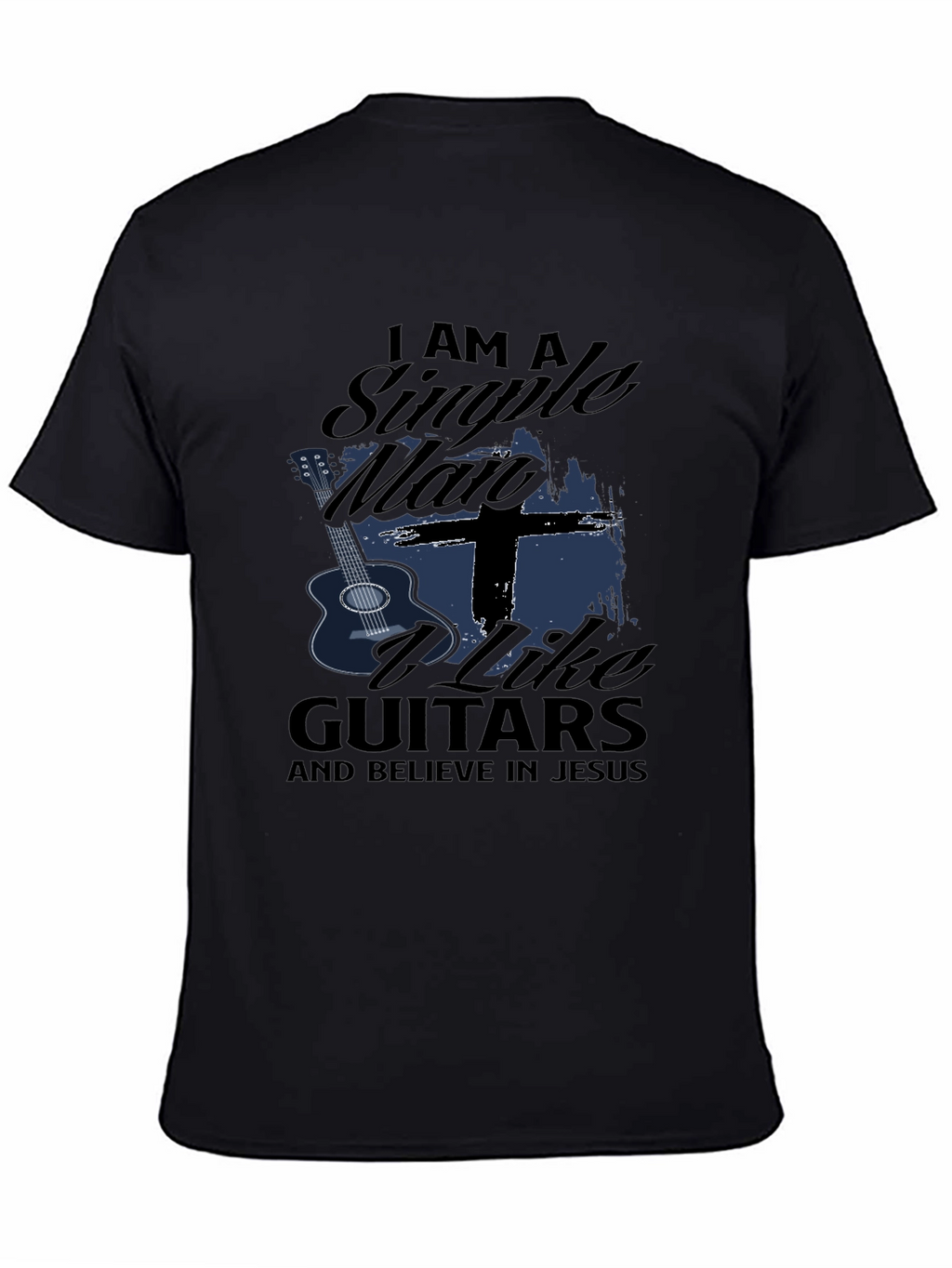 Single Man Guitars & Jesus Black Tee