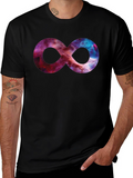 Galaxy Infinity Symbol Black T-Shirt