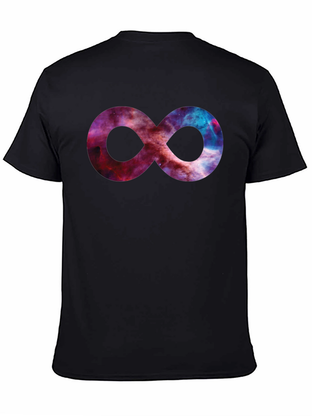 Galaxy Infinity Symbol Black T-Shirt