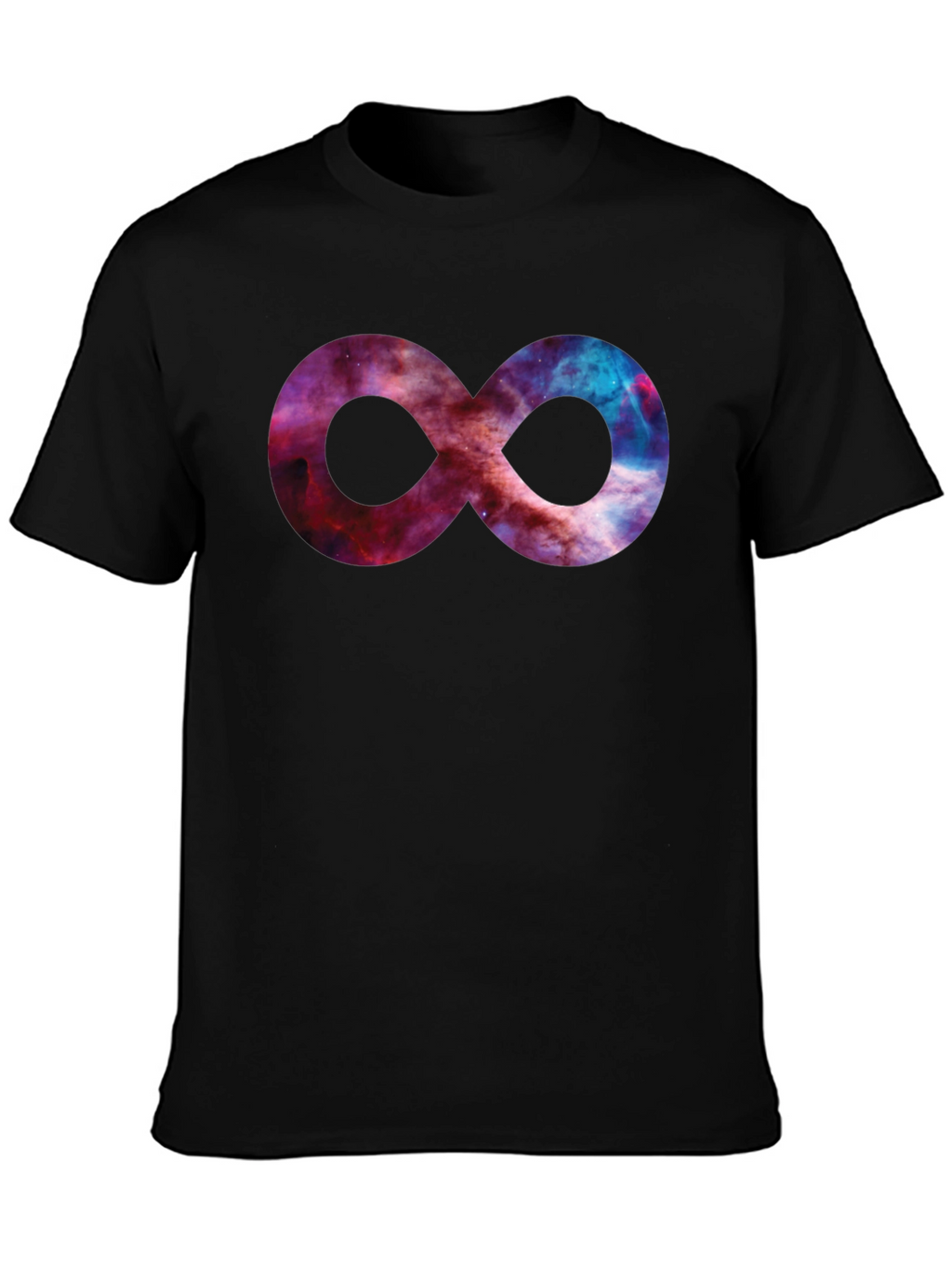 Galaxy Infinity Symbol Black T-Shirt