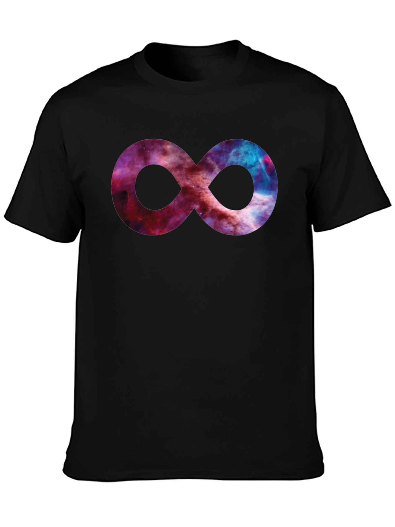 Galaxy Infinity Symbol Black T-Shirt