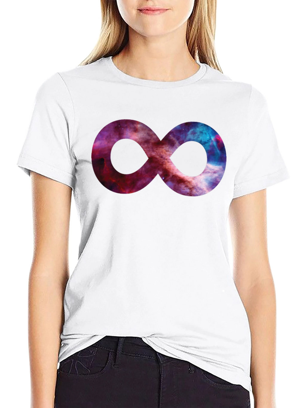 Galaxy Infinity Symbol Black T-Shirt