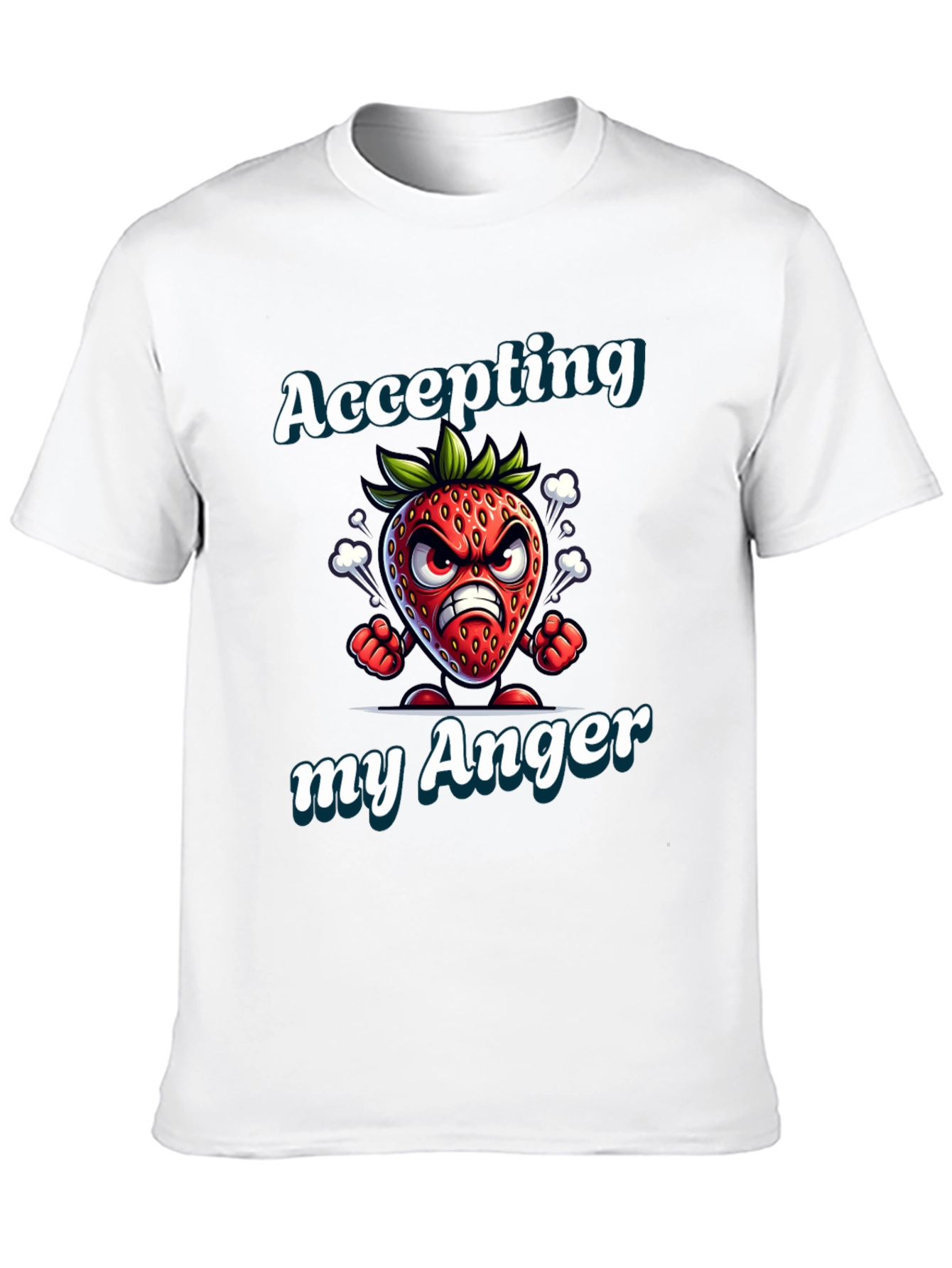 Accepting My Anger Strawberry Graphic T-Shirt