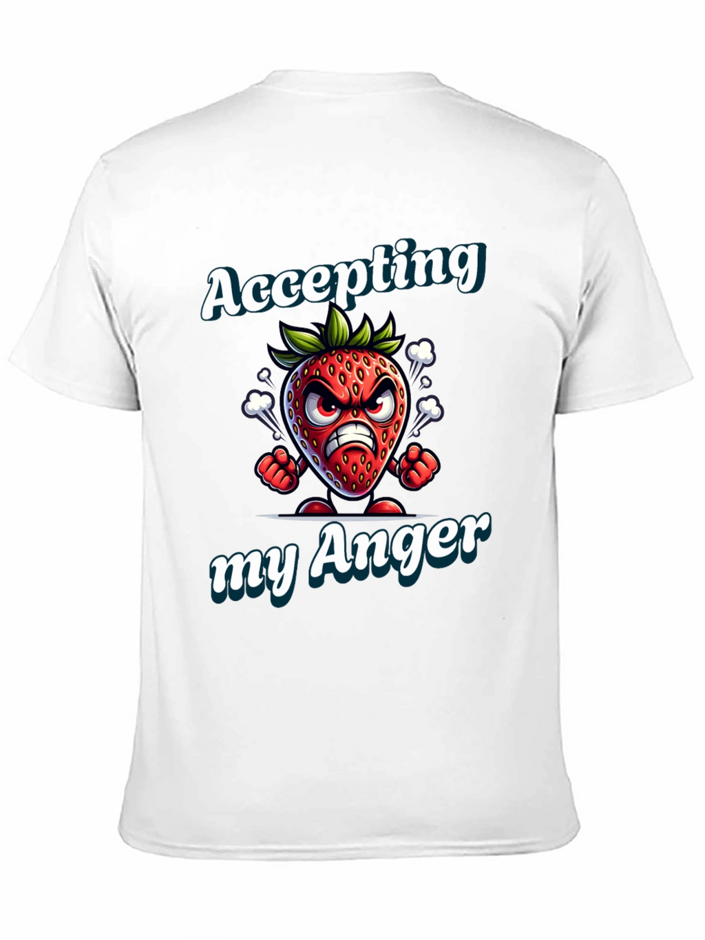 Accepting My Anger Strawberry Graphic T-Shirt