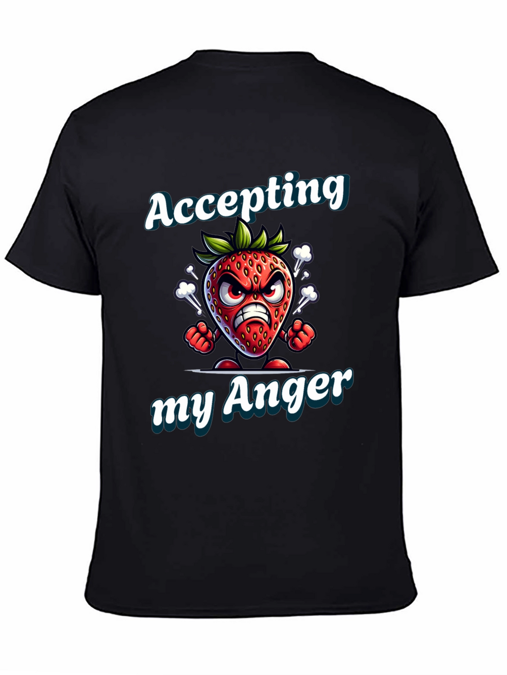 Accepting My Anger Strawberry Graphic T-Shirt