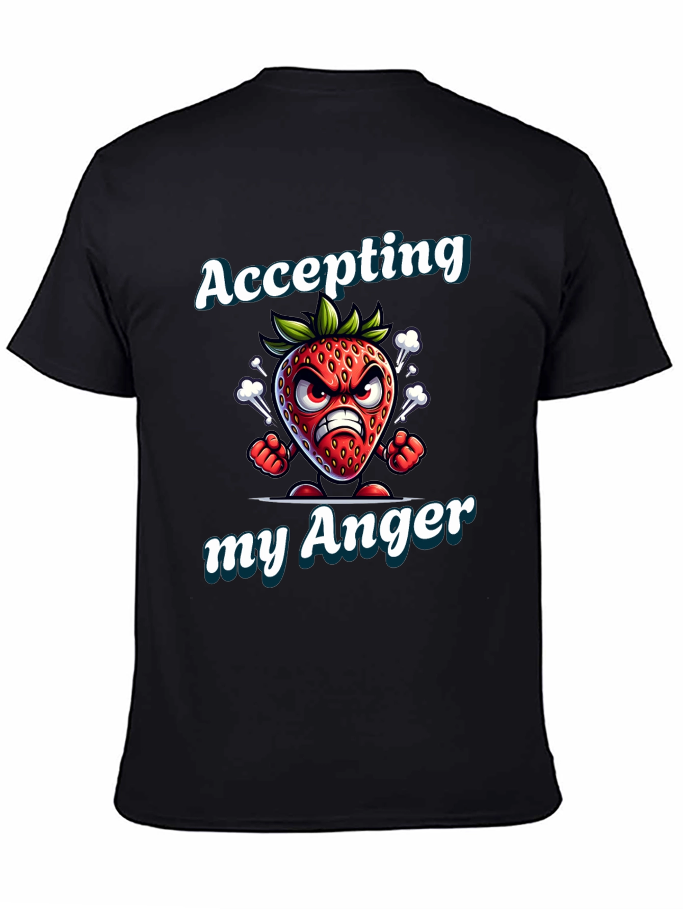 Accepting My Anger Strawberry Graphic T-Shirt