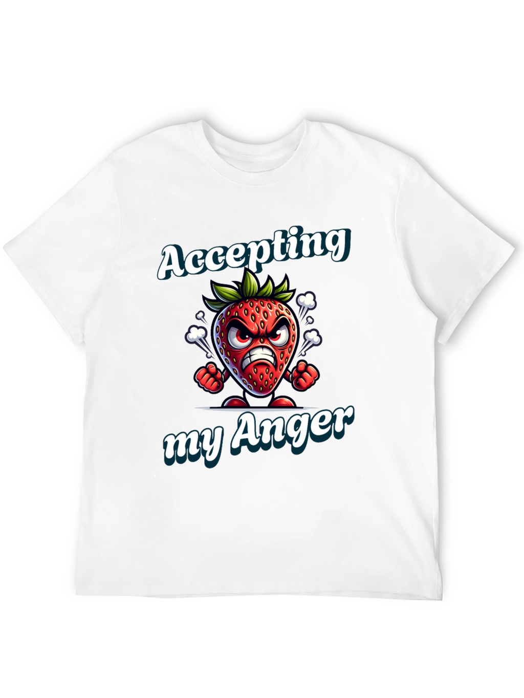 Accepting My Anger Strawberry Graphic T-Shirt