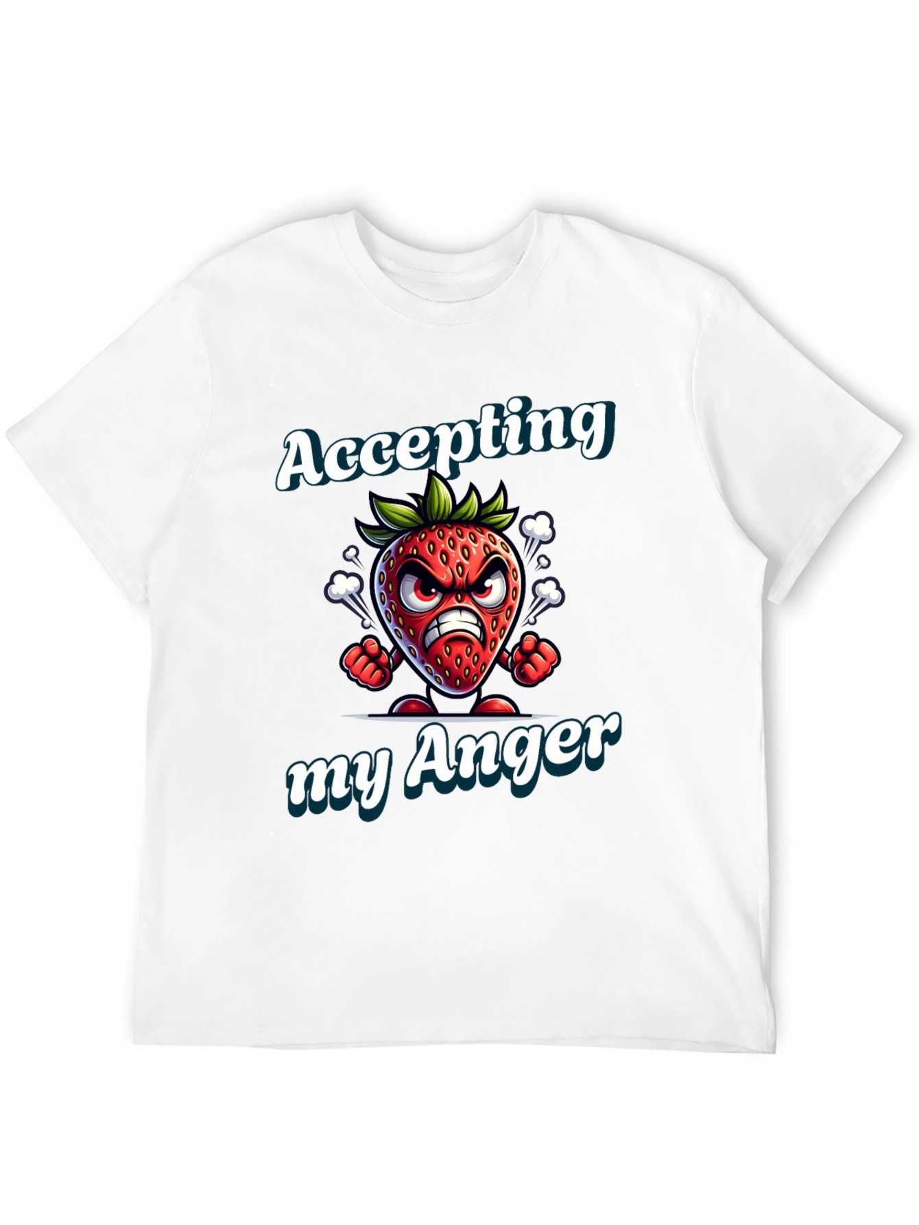 Accepting My Anger Strawberry Graphic T-Shirt