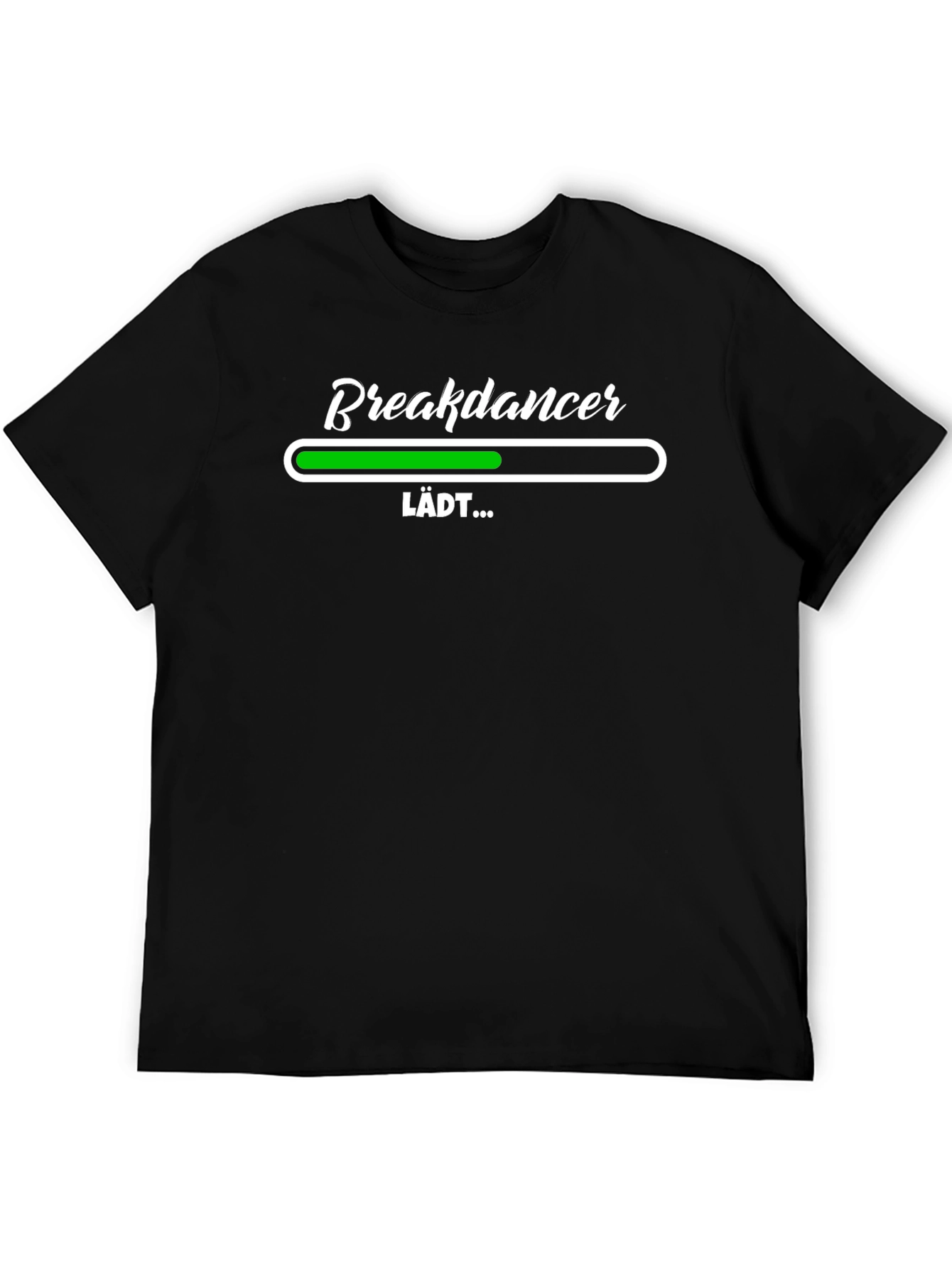 Breakdancer Loading Black T-Shirt