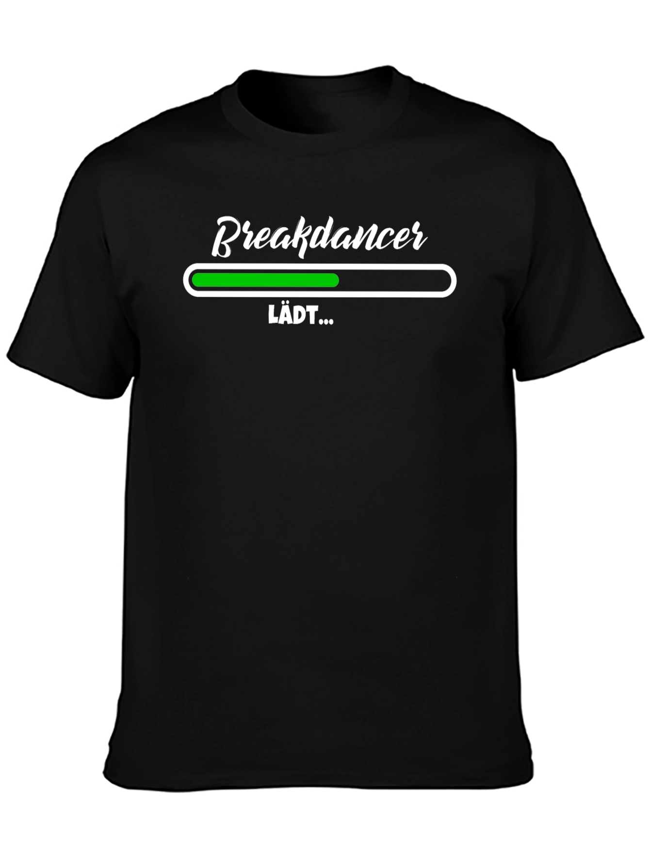 Breakdancer Loading Black T-Shirt