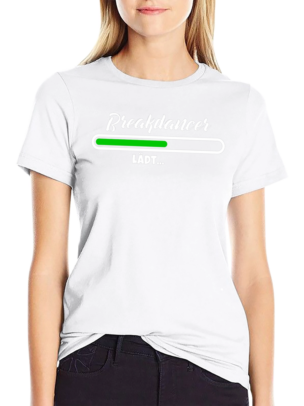 Breakdancer Loading Black T-Shirt