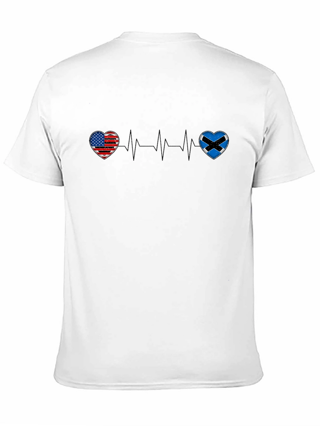 USA Scotland Heartbeat T-Shirt