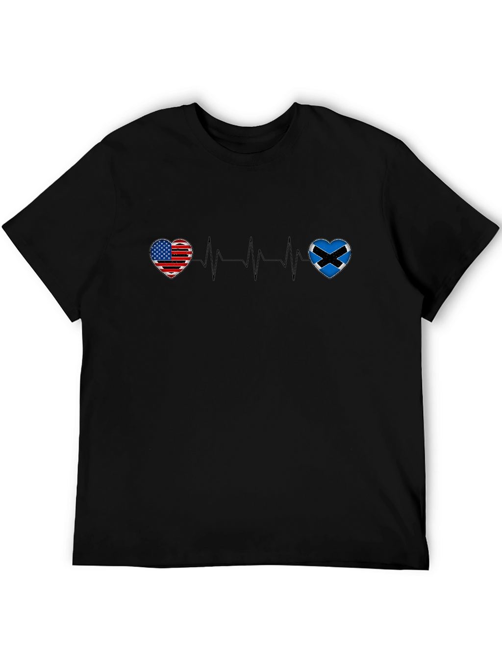 USA Scotland Heartbeat T-Shirt