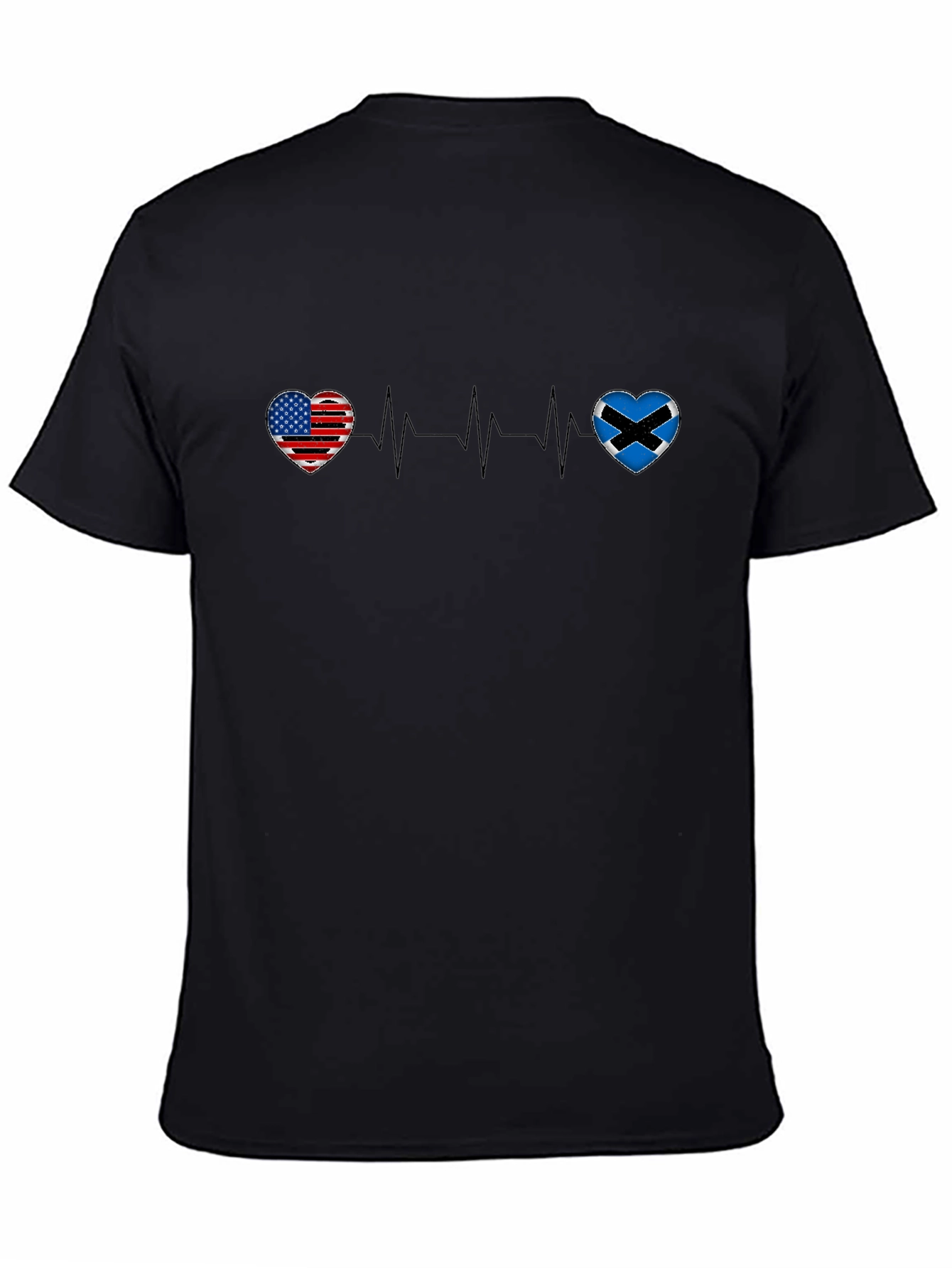 USA Scotland Heartbeat T-Shirt