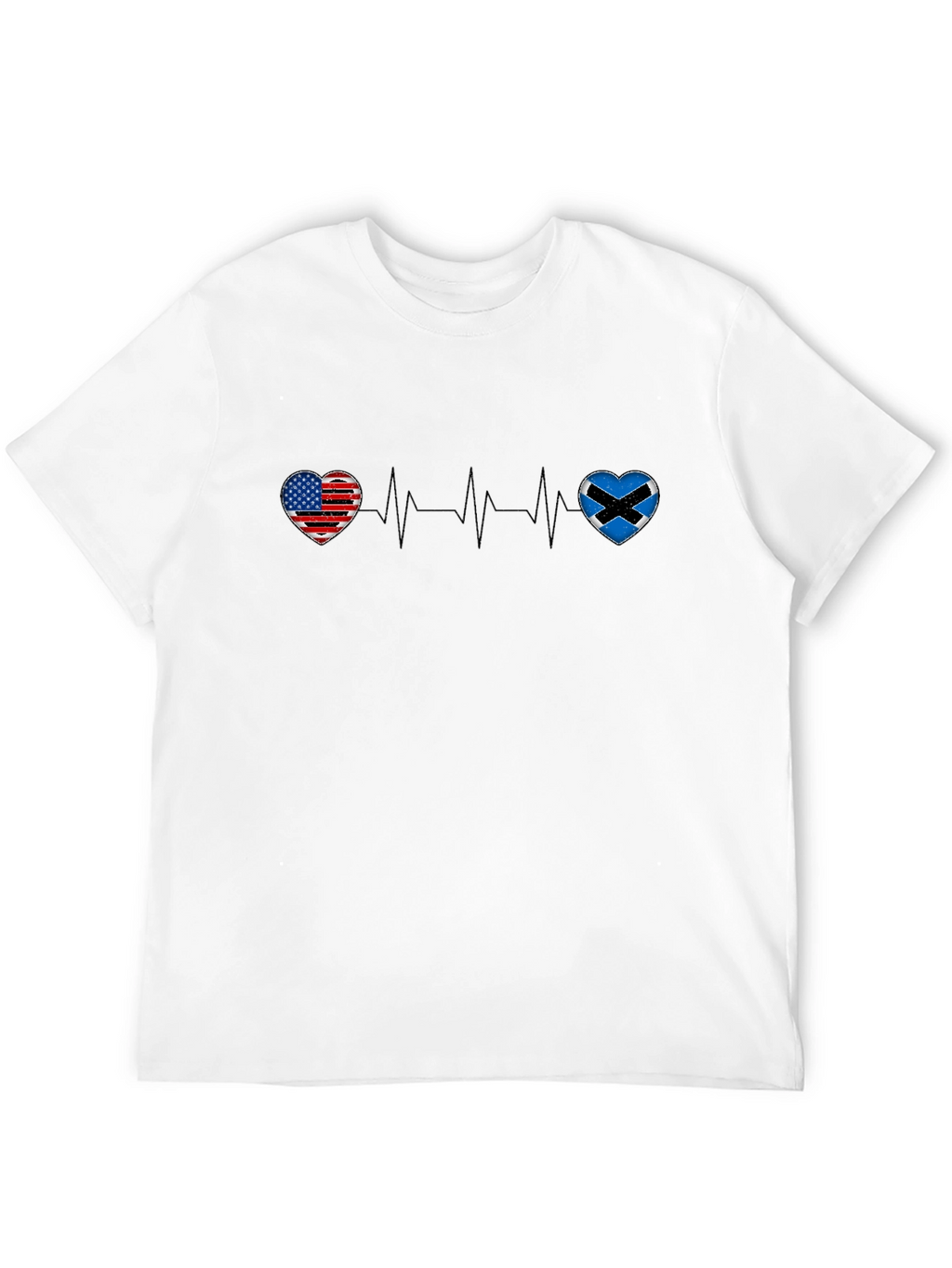 USA Scotland Heartbeat T-Shirt