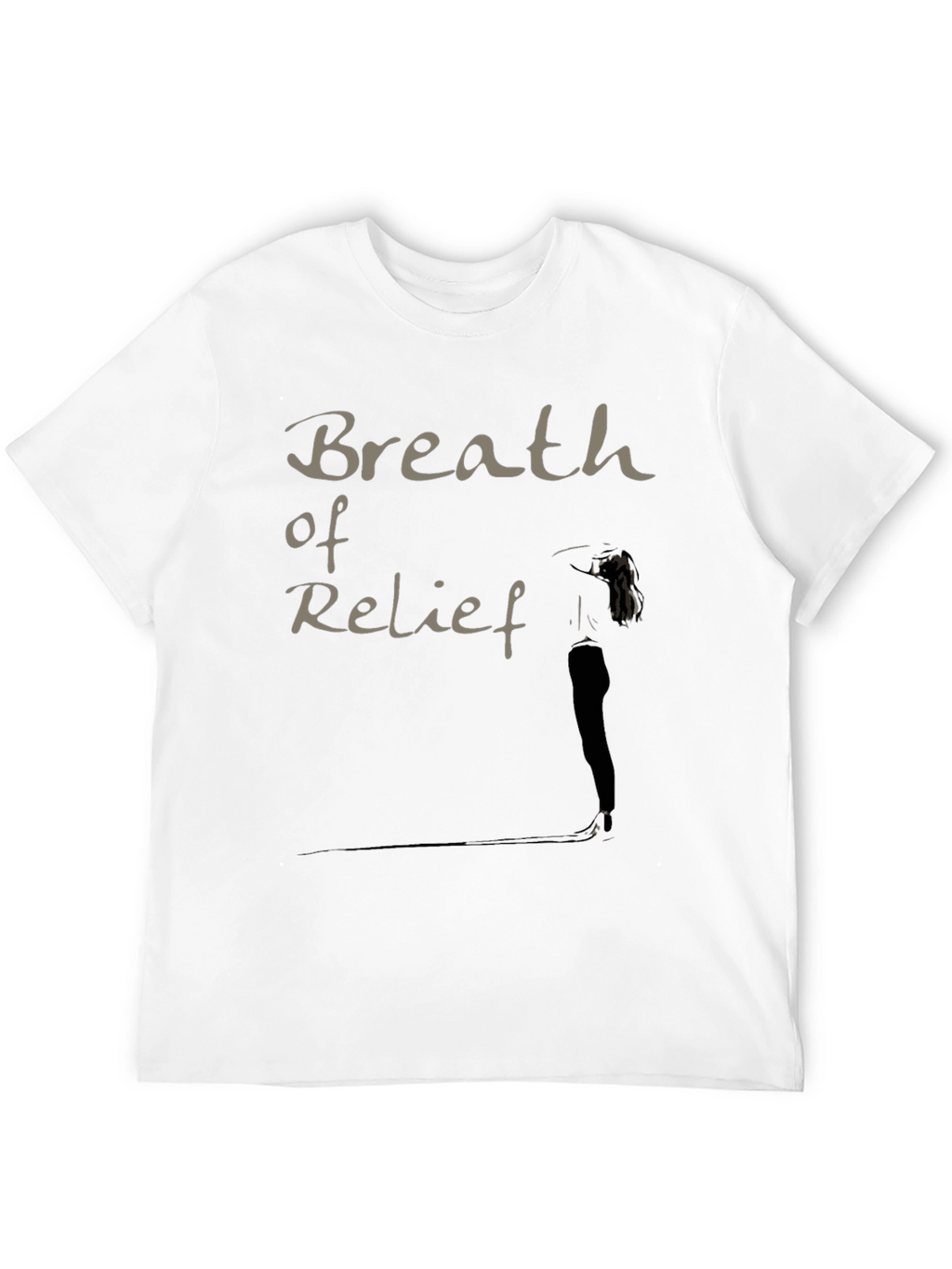Breath of Relief Graphic Black T-Shirt