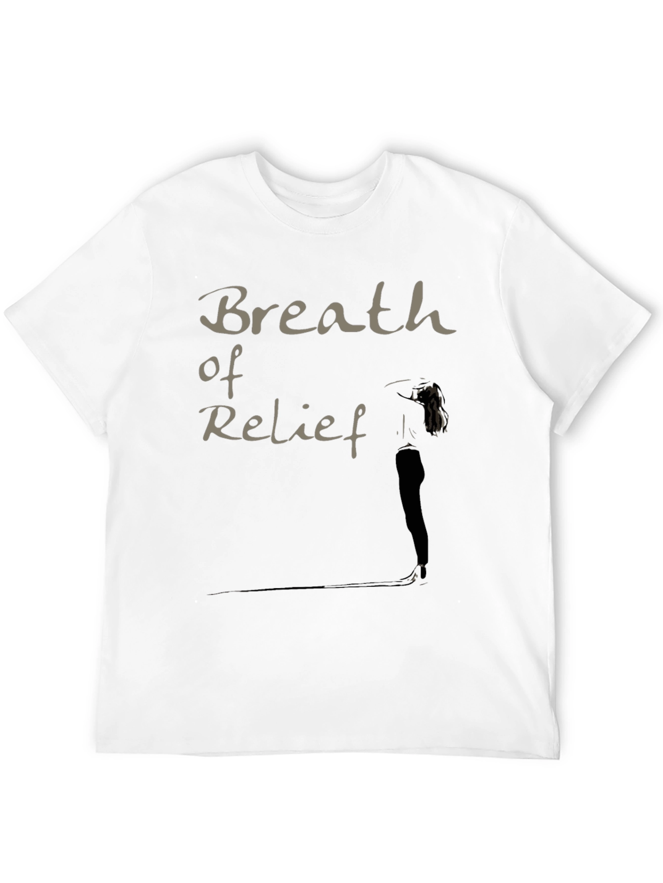 Breath of Relief Graphic Black T-Shirt