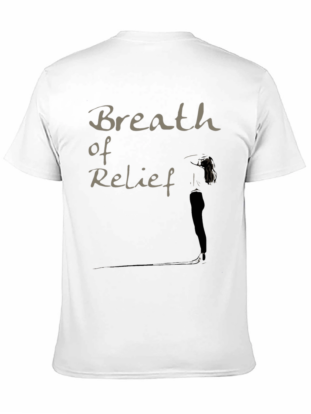 Breath of Relief Graphic Black T-Shirt
