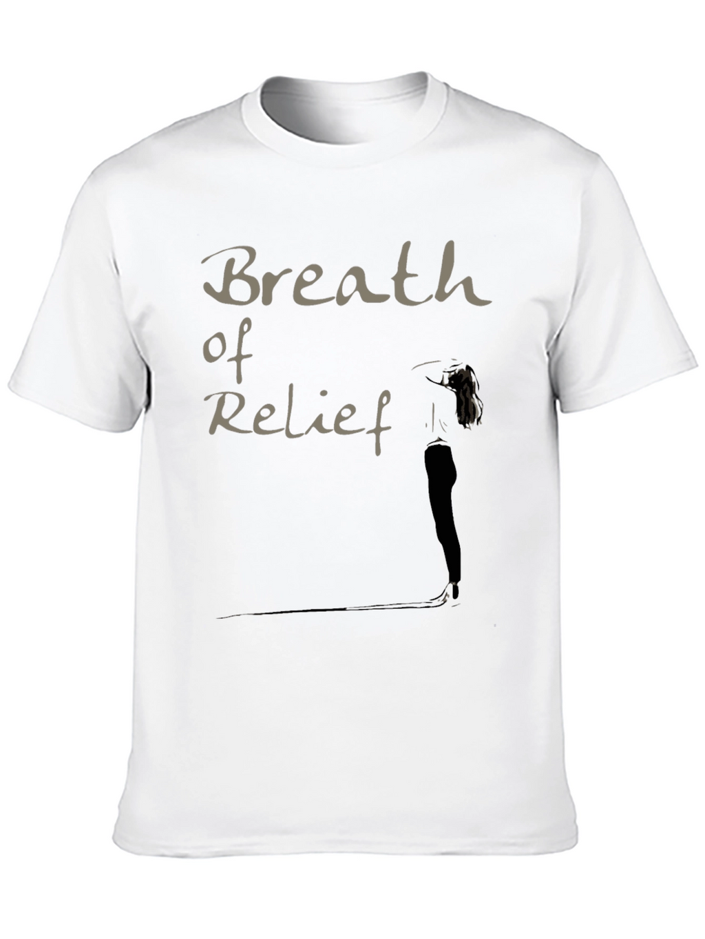 Breath of Relief Graphic Black T-Shirt