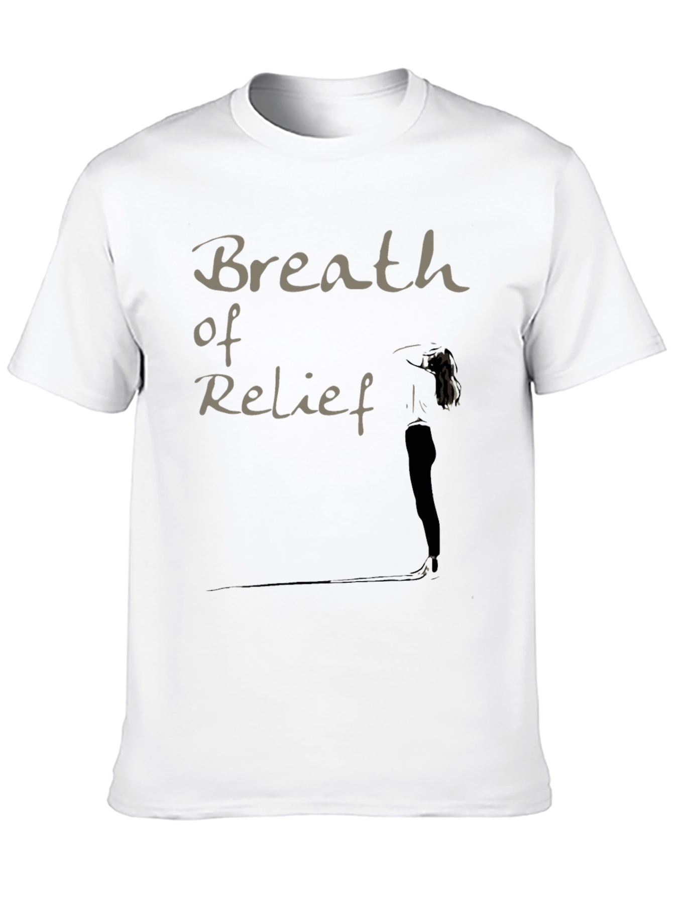 Breath of Relief Graphic Black T-Shirt