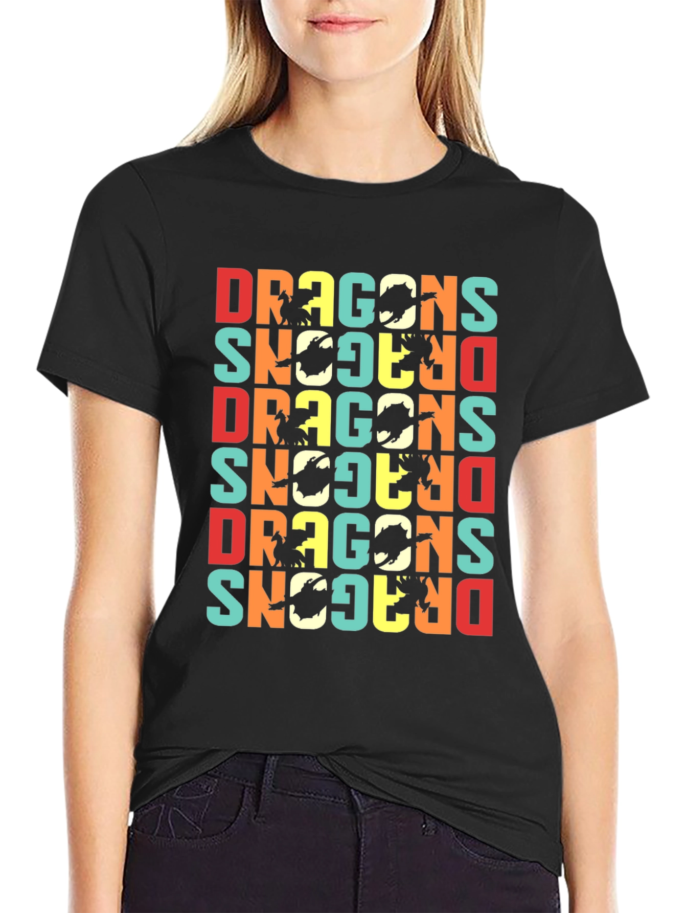 Retro Dragons Graphic T-Shirt - Unique & Stylish