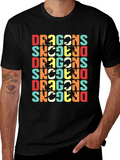 Retro Dragons Graphic T-Shirt - Unique & Stylish