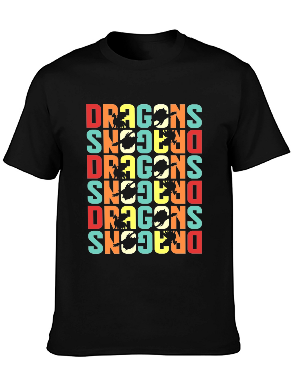 Retro Dragons Graphic T-Shirt - Unique & Stylish