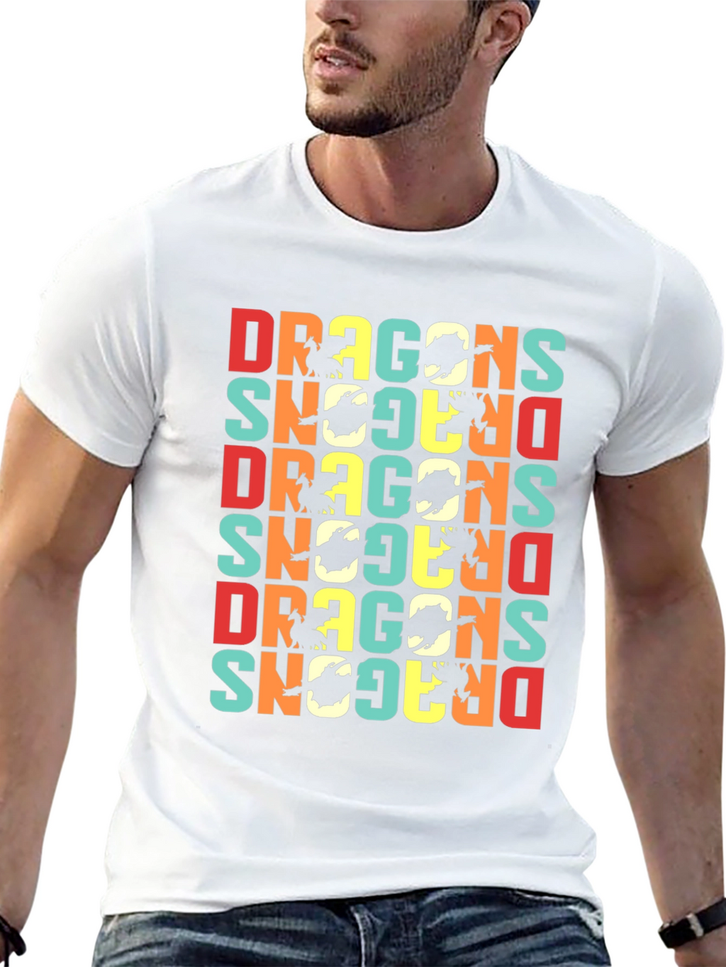 Retro Dragons Graphic T-Shirt - Unique & Stylish