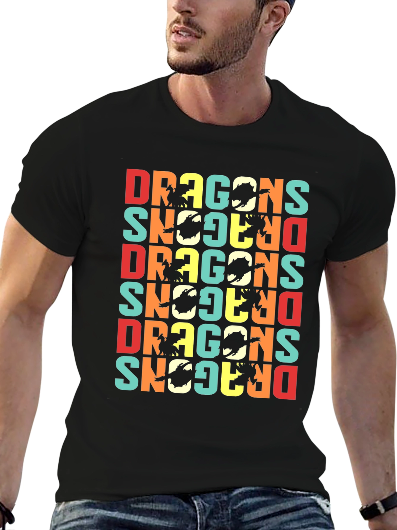 Retro Dragons Graphic T-Shirt - Unique & Stylish