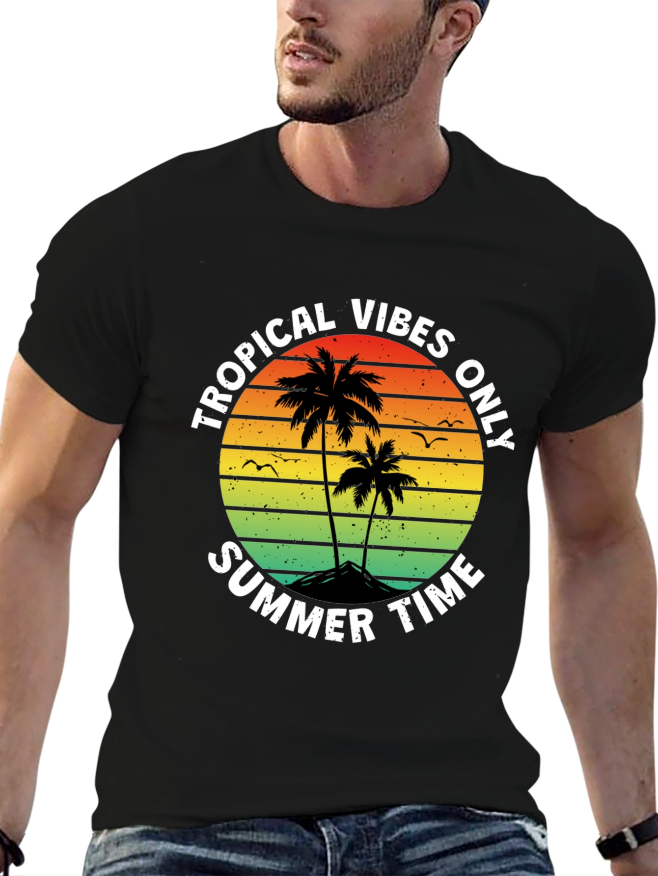 Tropical Vibes Summer T-Shirt