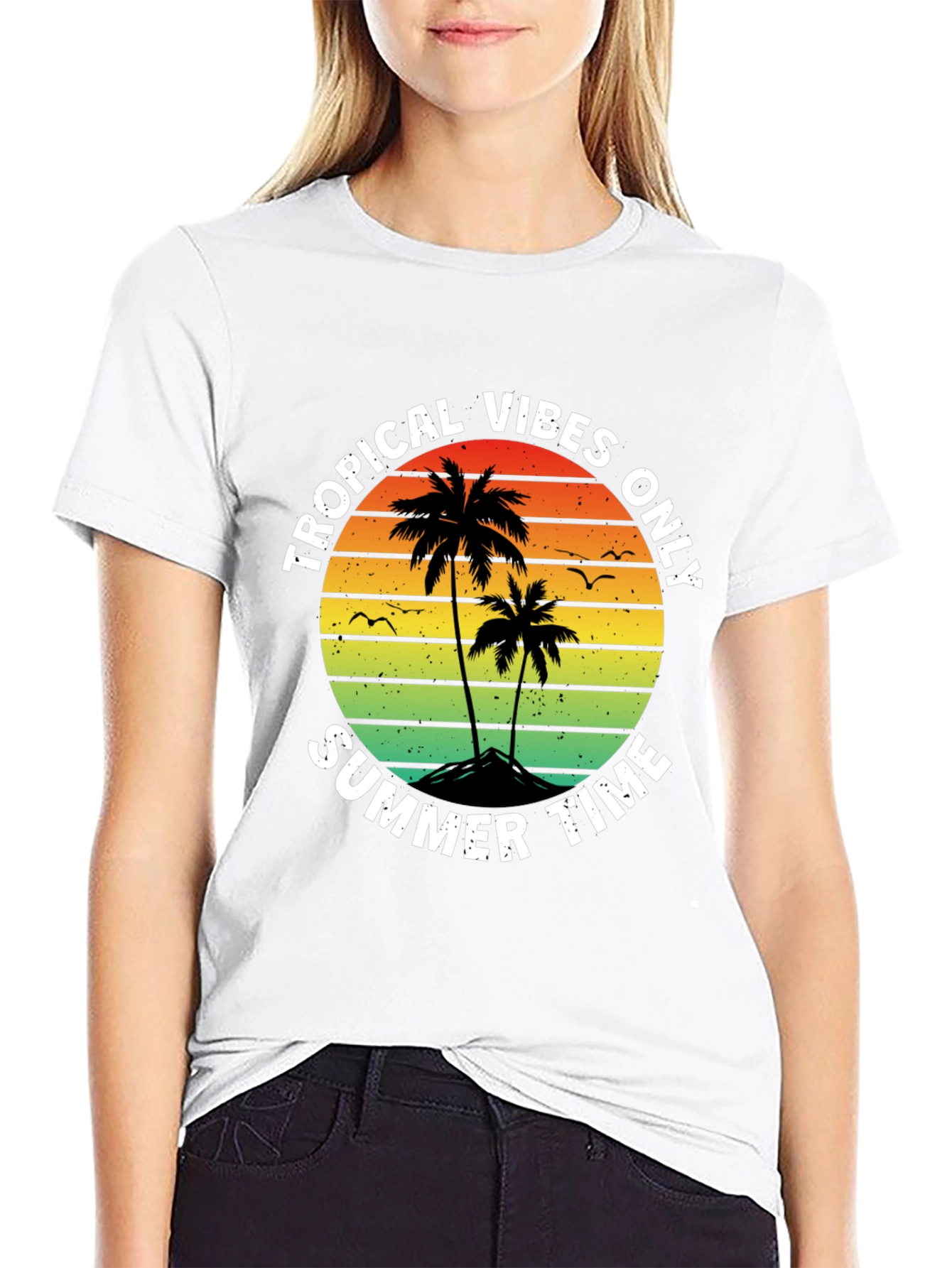 Tropical Vibes Summer T-Shirt