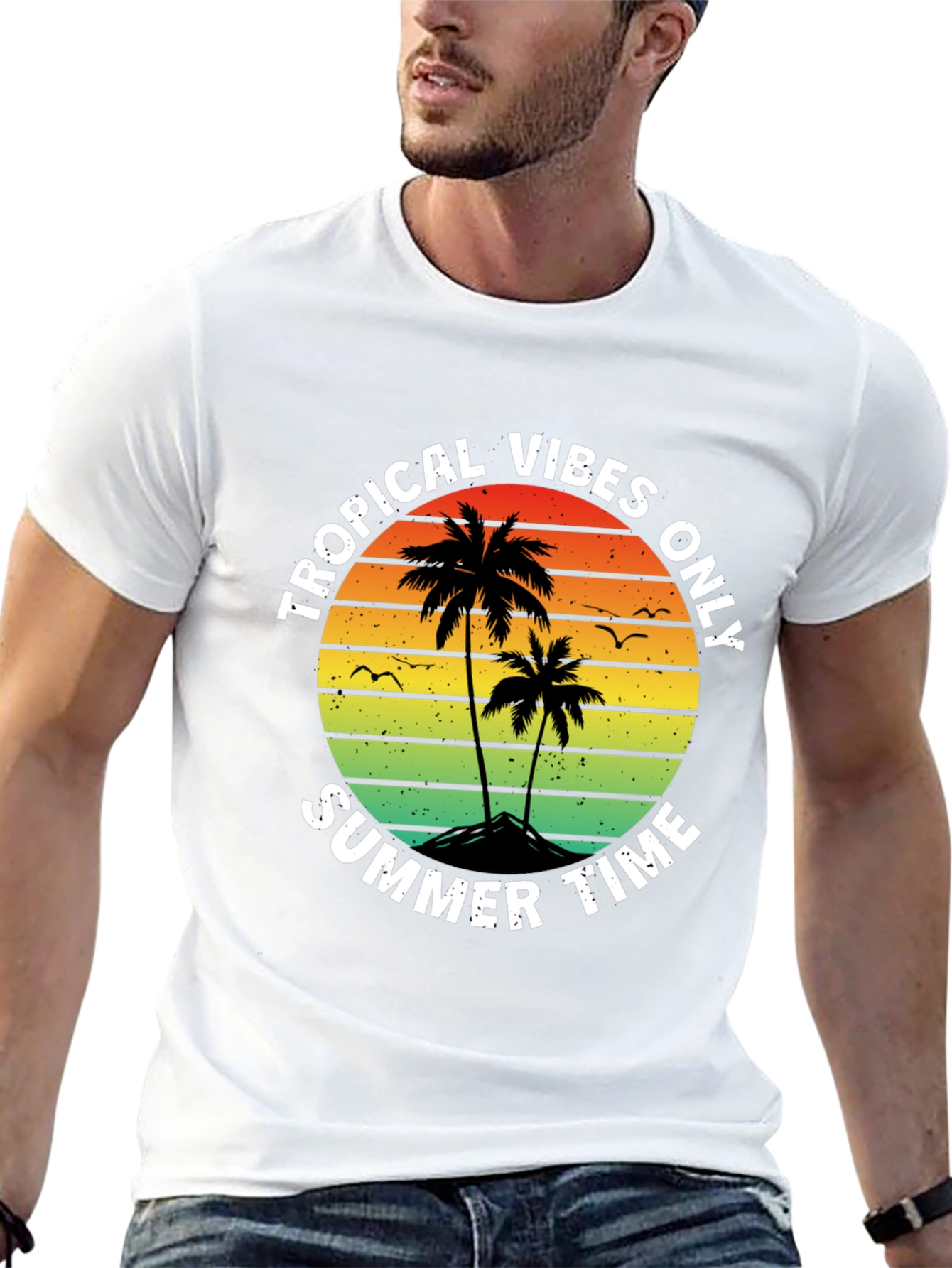 Tropical Vibes Summer T-Shirt