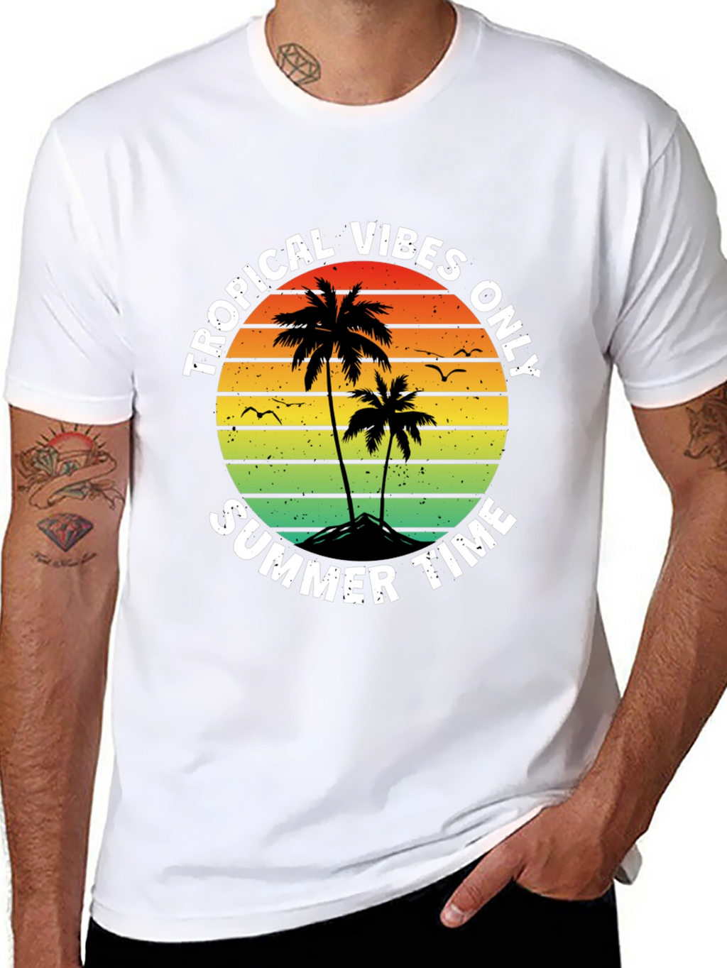 Tropical Vibes Summer T-Shirt