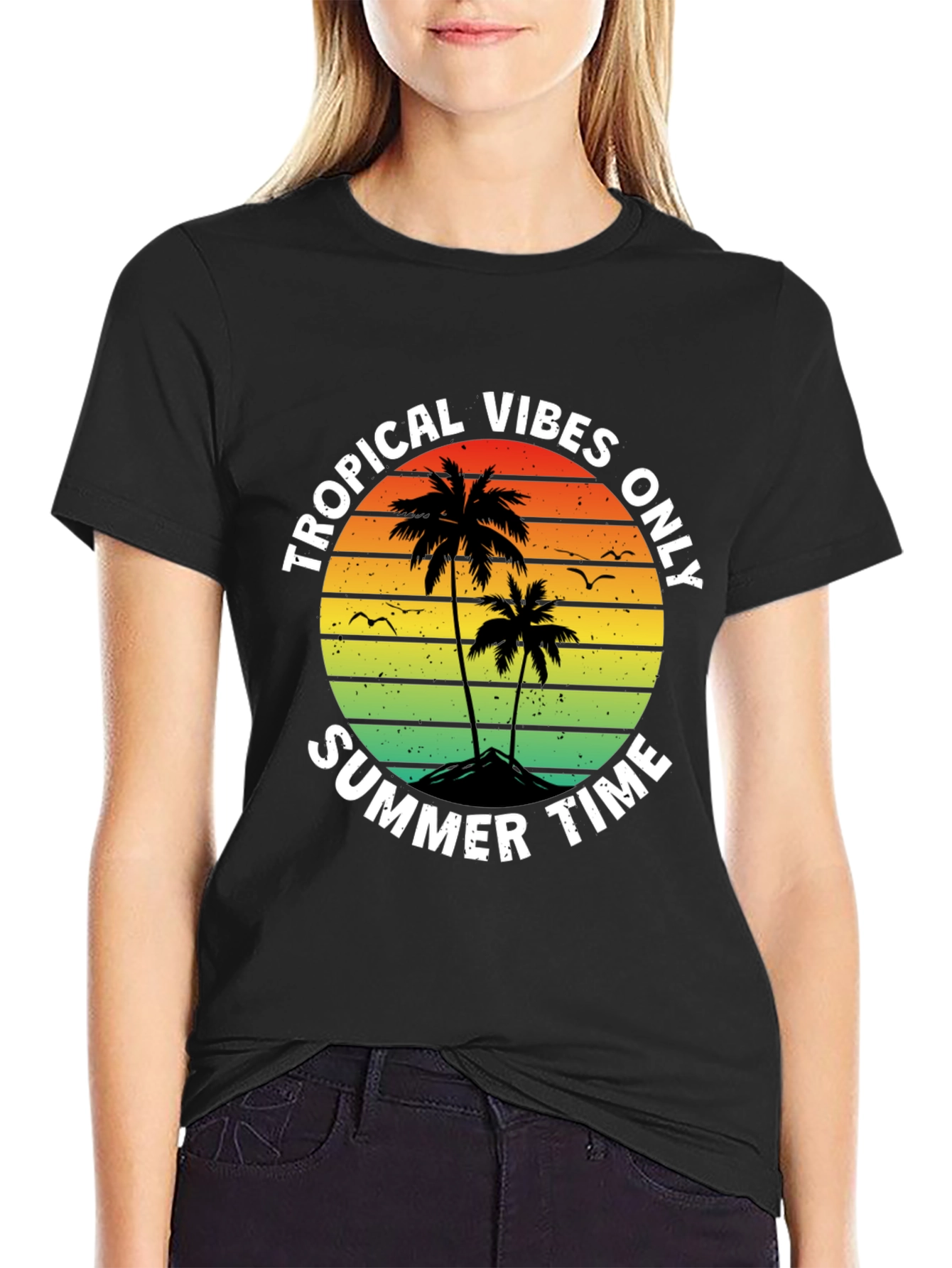 Tropical Vibes Summer T-Shirt