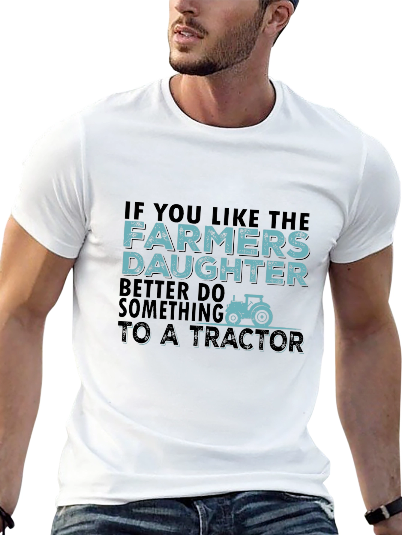 Farmers Daughter Tractor Graphic Tee