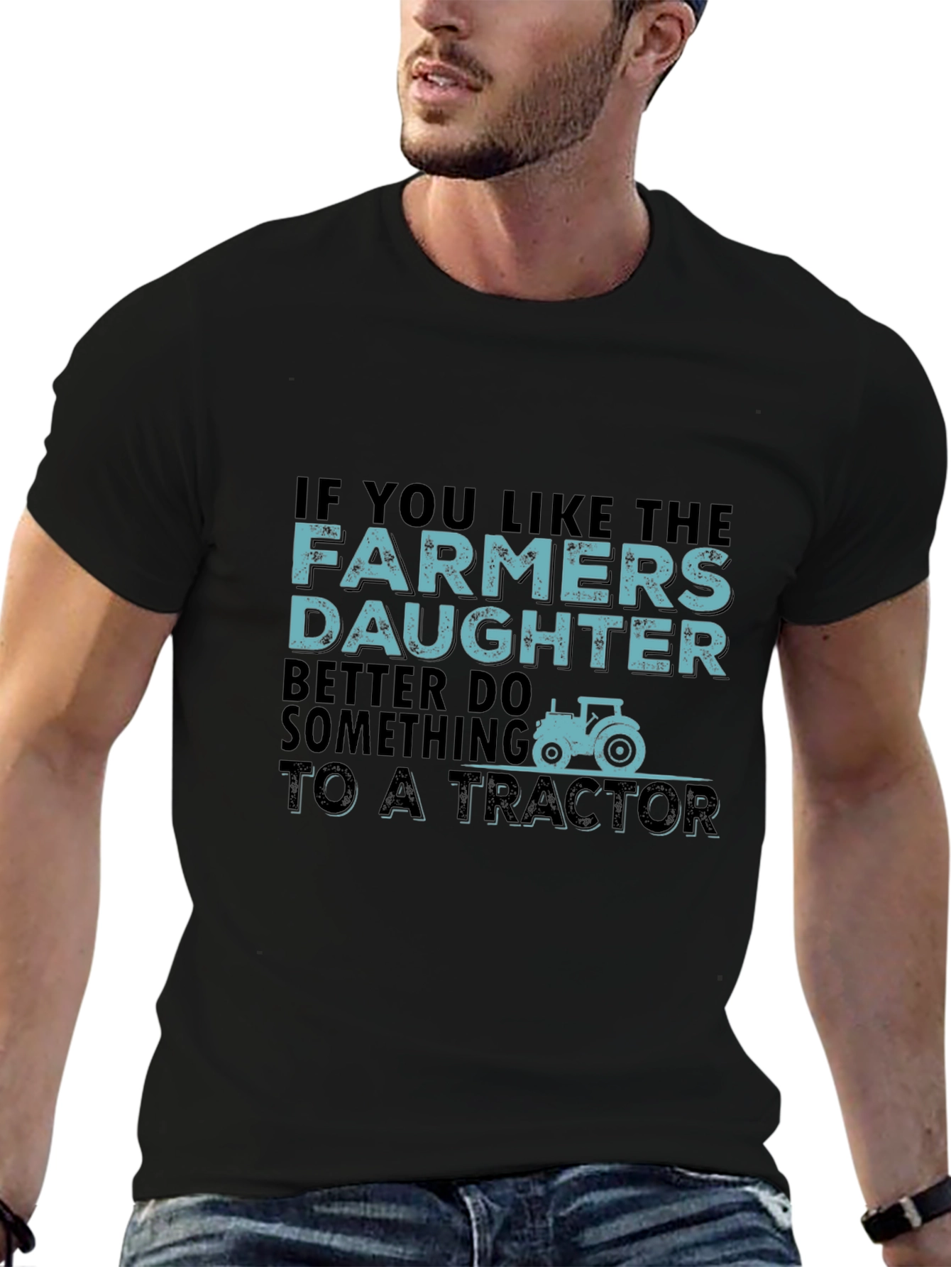 Farmers Daughter Tractor Graphic Tee