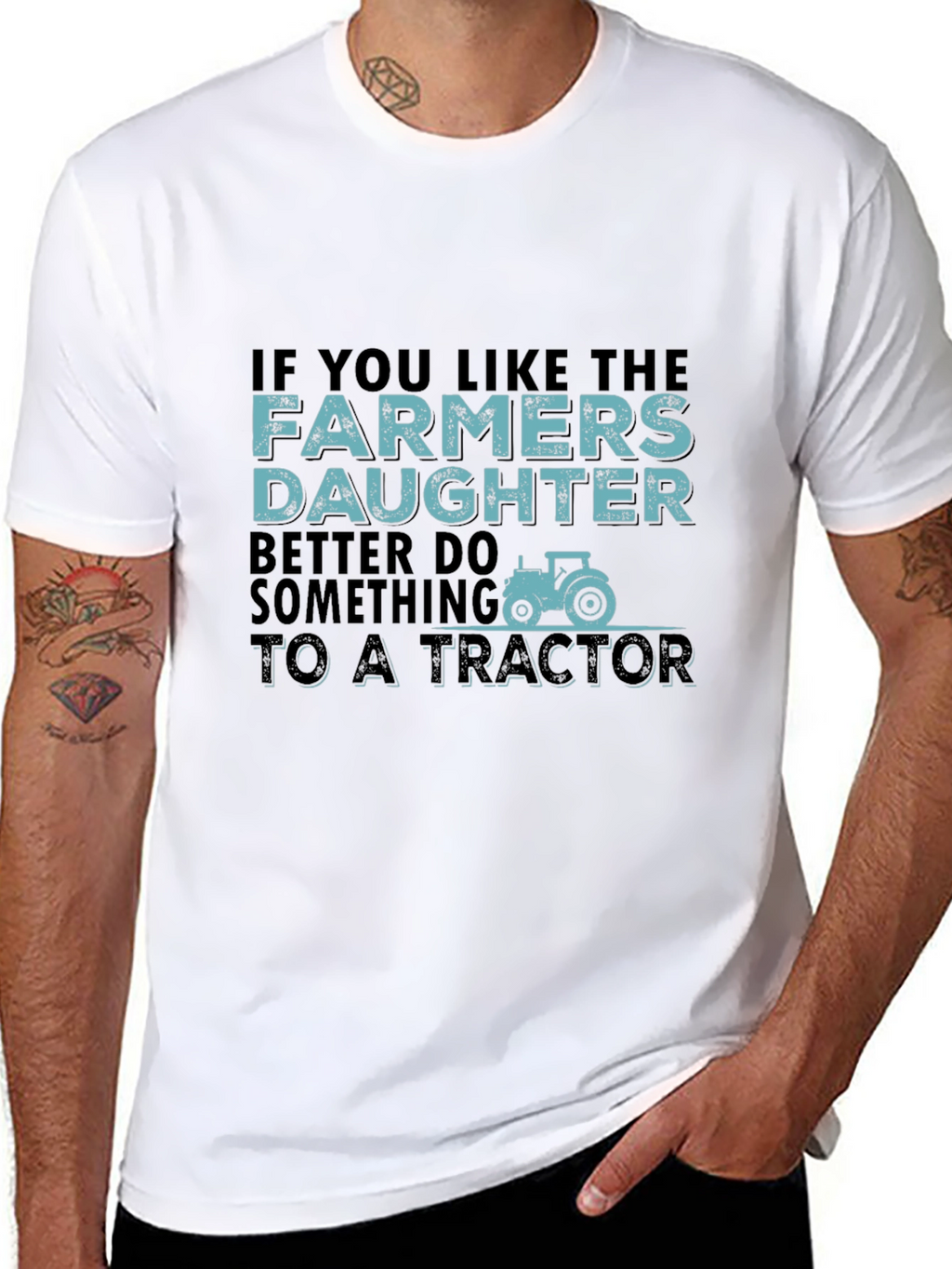 Farmers Daughter Tractor Graphic Tee