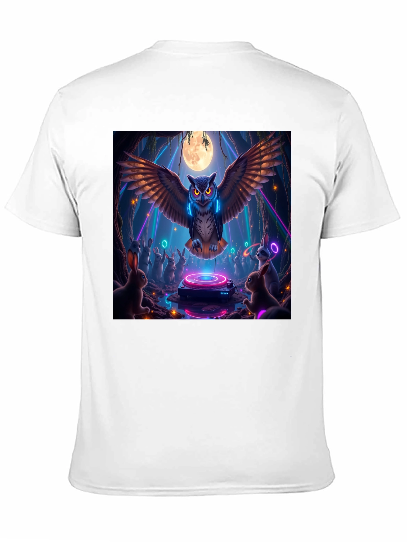 DJ Owl Graphic Tee - Rave Party Animals