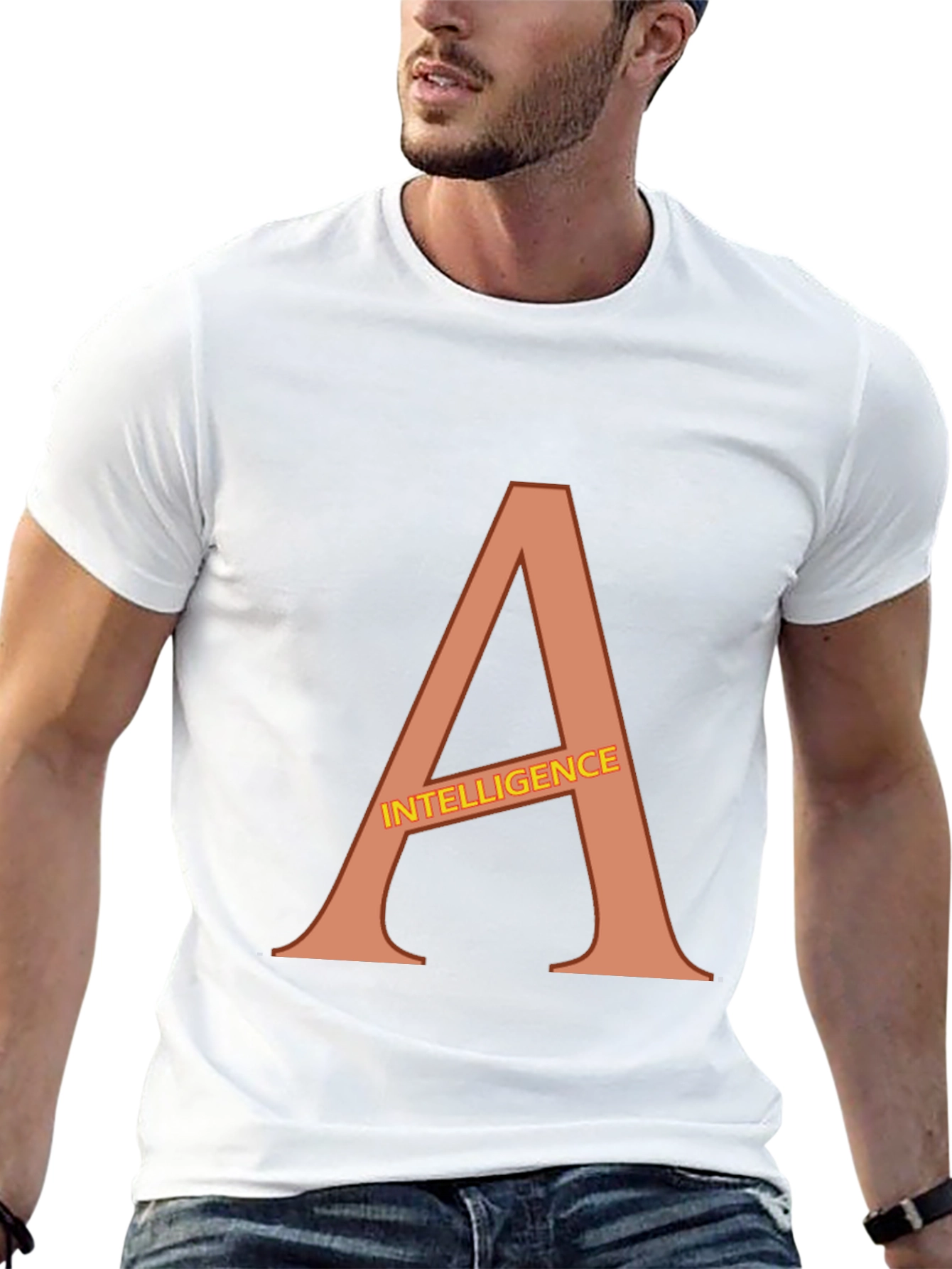 Intelligence T-Shirt - Bold Letter Graphic Tee